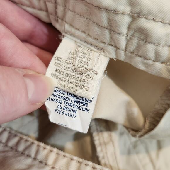 American Eagle Twee Beige Classic Vintage Cargo Short Y2K Outdoors Size 8 - Picture 10 of 11